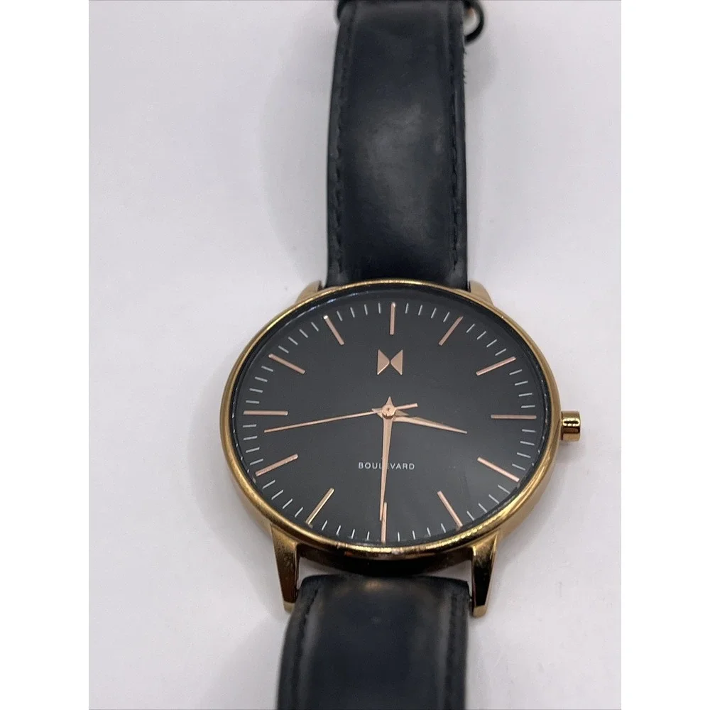 MVMT Boulevard Santa Monica Women's Watch Rose Gold Tone Black-  New Battery‎